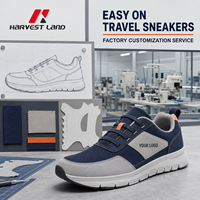 Zapatillas de Viaje Fáciles de Poner con Cordones Elásticos, Calzado Ligero para el Día a Día, Cuello Suave, Servicio de Muestreo de Desarrollo de Productos, Fábrica