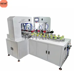 Máquina de impressão automática de almofada de borracha bouncy, máquina de impressão multicolorida, máquina de impressão de tampão com produção de alta capacidade