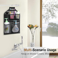 Sac de rangement pour douche en maille, sac de douche suspendu