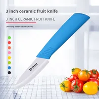 3-delige multifunctionele keramische keukenmessenset, scherpe fruit- en groenteschiller, babyvoedselmes, beschermhoes, makkelijk mee te nemen, DIY, OEM