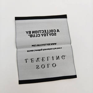 Custom Woven Damask Neck Size Label <b>Tags</b> for Clothing Washable Labels Shoes <b>Tags</b> - Product Image 6