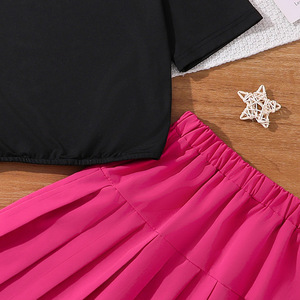 HIPPO KIDS haut à manches courtes léopard et pantalon long ensemble de vêtements décontractés pour filles vêtements de mode Tween - Product Image 5