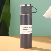 Ensemble de tasses isothermes à trois couvercles, boîte cadeau, acier inoxydable 304, tasse cadeau d'affaires, cadeau de Noël