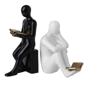 Figure statue living room decoration book file Creative tabletop ornaments for students Home Furnishing decor