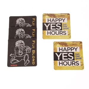 Фабричная пивная подставка под заказ, одноразовая реклама, картонные абсорбирующие бумажные подставки для напитков - Product Image 4