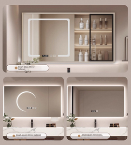 Meuble sous-vasque de salle de bain design moderne de style européen avec miroir <span class=keywords><strong>LED</strong></span> résistant à l'eau pour hôtels et ménages - Product Image 3