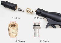 Ensemble d'adaptateurs pour nettoyeur haute pression en cuivre M14*1.5, mâle et femelle, connecteur à déconnexion rapide 1/4 pour pistolet haute pression, lance à mousse, tuyau