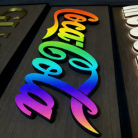 Enseigne LED personnalisée KELLY SIGN, panneau lumineux RGB pour fêtes, enseigne LED intérieure pour bar, affichage mural de logo pour devanture de magasin