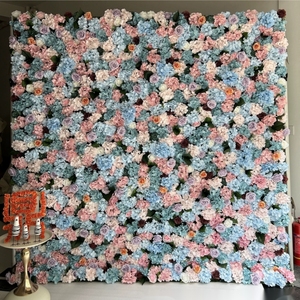 Decoraciones de Pared para Bodas con Hojas Verdes de Tacto Real, Fondo Floral de Seda Artificial, Rosas Blancas, Decoración para Fiestas - Product Image 2