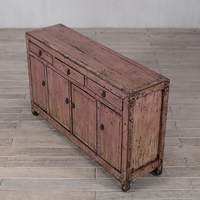 Armoire latérale de style Wabi-Sabi en bois massif, écologique, durable, grande capacité, pour la maison, l'hôtel et l'appartement