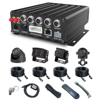 4G GPS 1080P MDVR CMSV6 720P Car Dash Cam DVR 8-Channel CCTV System 4 Dome 4 Bullet Cameras for Trailer Truck Bus Surveillance
