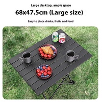 Table pliante extérieure portable personnalisée pour rouleau d'oeufs, camping, pêche, étal de marché nocturne, conception simple
