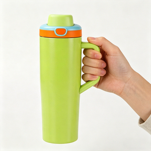 Vaso Térmico de Acero Inoxidable de 40oz con Asa, Aislamiento al Vacío, para Coche, con Doble Popote, Portátil, Antifugas, Mantiene la Temperatura 12-<span class=keywords><strong>24</strong></span> <span class=keywords><strong>Horas</strong></span> - Product Image 1