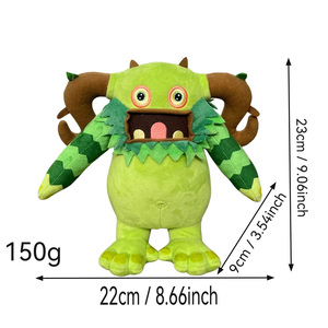 Venta al por mayor: My Singing Monsters, My Monsters, el Monstruo de Tres Bocas, Juguete de Peluche de Pájaro Morado - Product Image 3