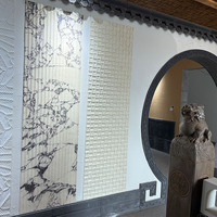Revêtement mural extérieur en pierre flexible facile à assembler, durable, 600*1200 mm, panneaux muraux en pierre souple en mosaïque