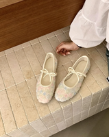 Chaussures plates Mary Jane style chinois Printemps 2026 – Tendance mode féerique avec tulle rose et nœud, bride réglable, semelle confortable