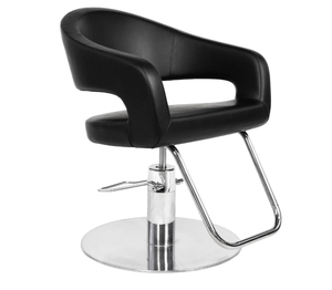 Poltrona da <span class=keywords><strong>Parrucchiere</strong></span> Color Cuoio per Salone di Bellezza, Sedia per Taglio Capelli da Barbiere - Product Image 4