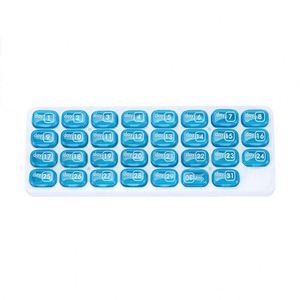 Boîte à pilules de haute qualité avec compartiments premium en plastique, clavier détachable pour 31 jours (une mois) - Product Image 1