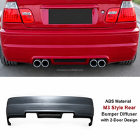 Pour Série 3 E46 4 portes 1998-2006, couvre-pare-chocs arrière style M-TECH non peint, remplacement OEM, kit carrosserie de rechange