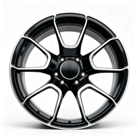 Jantes de voiture de tourisme JWYC personnalisées de 19 à 22 pouces pour BMW 991 Audi, jante concave profonde, centre verrouillable, alliage forgé, finition noire