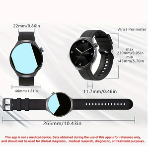 Reloj Inteligente SENBONO V19 para Hombre con Pantalla HD de 1.39'', Llamadas BT, Resistente al Agua, Pulsera Deportiva de Fitness con Frecuencia Cardíaca para Mujer y Hombre - Product Image 6