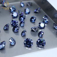 Moissanite colorée de haute qualité, pierres précieuses rondes VVS, diamants Moissanite GRA, vente en gros de Moissanite en vrac pour la fabrication de bijoux