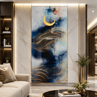 Panneau mural en PVC UV effet marbre moderne, brillant, imperméable, pierre artificielle, décoration murale résidentielle et commerciale, vente directe d'usine 5