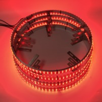 Décoration de roue de voiture Colorful RGB APP Controlled With Turn Signal Light LED Waterproof RGB Car Wheel Lights