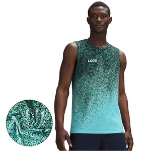 เสื้อกล้ามวิ่งผู้ชายทรงสปอร์ต คอกลม พิมพ์ลายแบบซับลิเมชั่น โพลีเอสเตอร์ 100% น้ำหนักเบา ระบายอากาศได้ดี เหมาะสำหรับฤดูร้อน ออกกำลังกาย วิ่ง หรือเล่นกีฬาในสนาม - Product Image 2