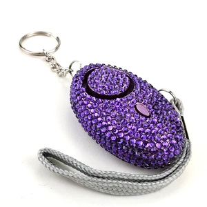 Bling 100W Aluminum Key Chain Light Compact Safety Flashlight for Night Walking Emergency Key Ring Flash LED Survival Bell