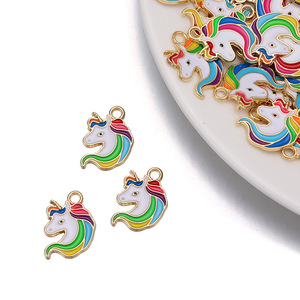 Unicorn hạt mặt dây chuyền vòng đeo tay cho bé gái cầu vồng hoa mặt trời trái tim sao băng quyến rũ Tình Bạn Vòng đeo tay - Product Image 5