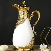 Termos kopi, termos, termos, termos kopi, dalam kaca, gaya Arab emas 800ml