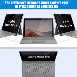 Pantalla DE PRIVACIDAD magnética de 4 vías para <span class=keywords><strong>Surface</strong></span> <span class=keywords><strong>Pro</strong></span> <span class=keywords><strong>7</strong></span> <span class=keywords><strong>Plus</strong></span>/<span class=keywords><strong>7</strong></span>/6/5/12,3 de 4/3 pulgadas, filtro antibacteriano antiespionaje con bloqueo de luz azul - Product Image 2