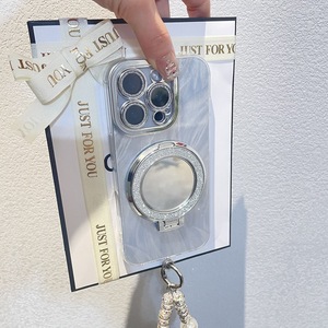 เคสโทรศัพท์หรูหราไฮเอนด์สำหรับ 17 Pro Max พร้อมขาตั้งวงแหวนกระจกกลิตเตอร์ ป้องกันเลนส์เต็มรูปแบบ และมีกาวในตัว - Product Image 3