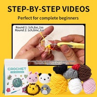 Boneka Rajut Amigurumi Bohe Kawaii Mudah Dibuat dari Katun Buatan Tangan Gaya Hewan Bunga Lucu Grosir Hadiah untuk Anak-Anak