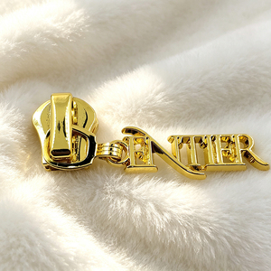 OEM ODM Custom Zinc Alloy Metal Zipper <b>Puller</b> Desong Factory Engraved Logo Garment Zipper Slider Multi Plating Color - Product Image 4