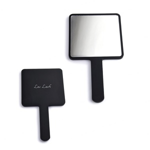 Popular Simple Design Fashion Black Wholesale Portable Hand Held Custom Makeup <b>Mirror</b> - Product Image 1