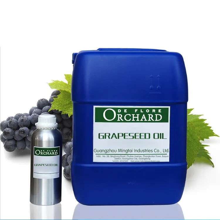 Wholesale Bulk Ldeal Natural Organic Grape Seed Carrier Oil Cold Pressed Skin Care Massage Pure Grapeseed Oil