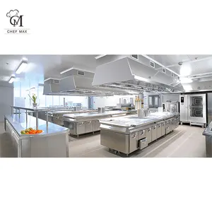 Equipamento de cozinha mecânico automático grande profissional moderno comercial cozinha restaurante aço inoxidável 201/304
