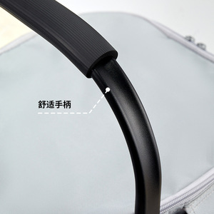 Cooler Bag Large Capacity Foldable Insulated Keep Cold Portable Outdoor Camping Lunch Bag Grey Lightweight Easy To Carry - Product Image 3