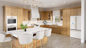 RTA cabinets สีขาวกรอบแบบอเมริกันตู้ครัวบางแคบบางเฟอร์นิเจอร์ห้องครัวตามสั่ง