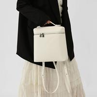 2025 sac à dos pour femmes en PU de grande capacité de style coréen sac à bandoulière en forme de boîte à lunch pour dame