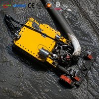 Robot de dragage sous-marin à chenilles en caoutchouc, machine automatique de nettoyage de canalisations à chenilles en caoutchouc