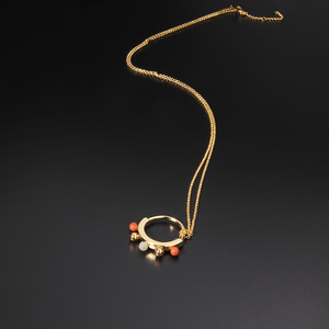 piedra y de bola de Metal círculo suéter cadena chapado en oro Real <span class=keywords><strong>daWanda</strong></span> joyas y bisutería collares y gargantillas collares - Product Image 6