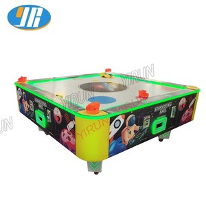 YIRUN Cool Black Air Hockey Game Table Coin Operated 'Strike the Ball to <strong>Opposite</strong> Hole' Shoot Goal Simulator on Sale - Product Image 1