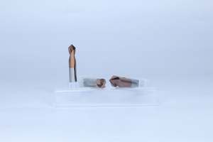 Fresa de extremo de acero de tungsteno de 60 grados para máquina CNC, con recubrimiento nano azul, en caja, para biselado y centrado, 2 cuchillas espirales 35 - Product Image 3