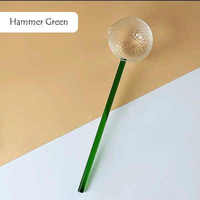 Bambus Verre Sucre Café Matcha Vert Cuisine Grain de Café Long Manche Unique Verre Cuillères À Thé Avec Cuillère À Thé