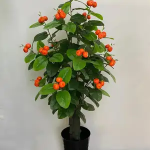 Zier granatapfel Baum rote Farbe/Künstliche Bäume mit Früchten Simulation Pfirsich blüte/Anthurium andraeanum