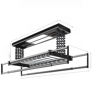 Balcony Ceiling-Mounted Dual-Layer Smart Voice-Controlled Adjustable <b>Lighting</b> Multi-Function Electric Clothes Drying Rack - Product Image 6