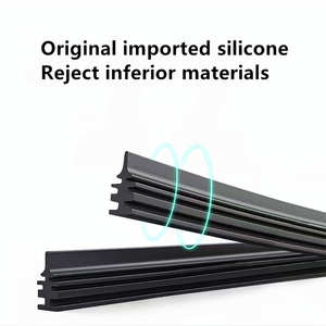 <span class=keywords><strong>Essuie</strong></span>-glaces de pare-brise de voiture sans cadre, double lame, en caoutchouc naturel souple, personnalisés en gros, A3/A4/Captur/Atlas - Product Image 4